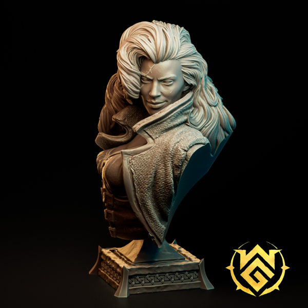 Flail_Queen_Bust_Render_Logo