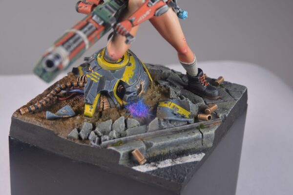 AK Interactive Diorama Series Blue Pink Tufts 4,5mm - AK8242 - Example of Application