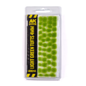 AK Interactive Diorama Series Light Green Tufts 4mm - AK8244