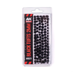 AK Interactive Diorama Series Black Tufts 2mm - AK8271