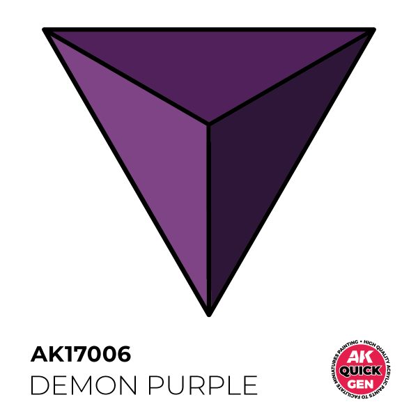 AK Interactive Quick Gen AK17006 DEMON PURPLE acrylic paint bottle