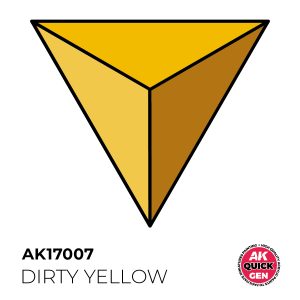 AK Interactive Quick Gen AK17007 DIRTY YELLOW acrylic paint bottle