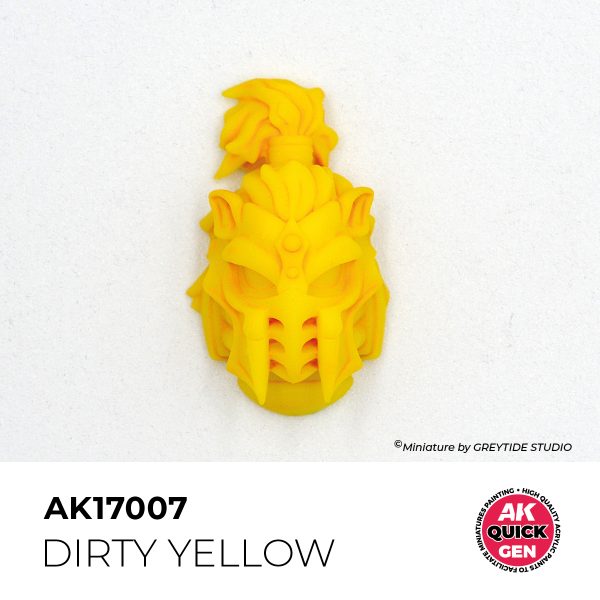 AK Interactive Quick Gen AK17007 DIRTY YELLOW acrylic paint bottle