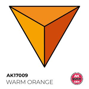AK Interactive Quick Gen AK17009 WARM ORANGE acrylic paint bottle