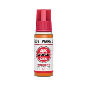 AK Interactive Quick Gen AK17009 WARM ORANGE acrylic paint bottle