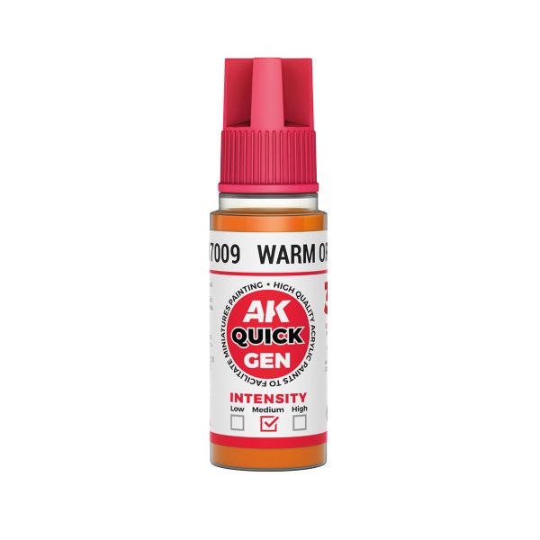 AK Interactive Quick Gen AK17009 WARM ORANGE acrylic paint bottle