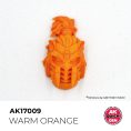 AK Interactive Quick Gen AK17009 WARM ORANGE acrylic paint bottle