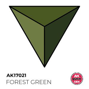 AK Interactive Quick Gen AK17021 FOREST GREEN acrylic paint bottle