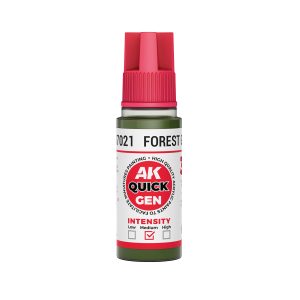 AK Interactive Quick Gen AK17021 FOREST GREEN acrylic paint bottle