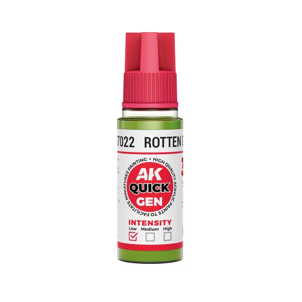 AK Interactive Quick Gen AK17022 ROTTEN GREEN acrylic paint bottle