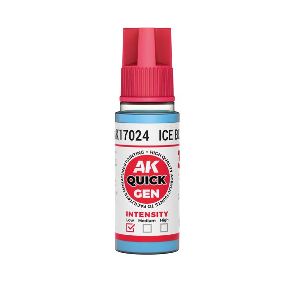 AK Interactive Quick Gen AK17024 ICE BLUE acrylic paint bottle