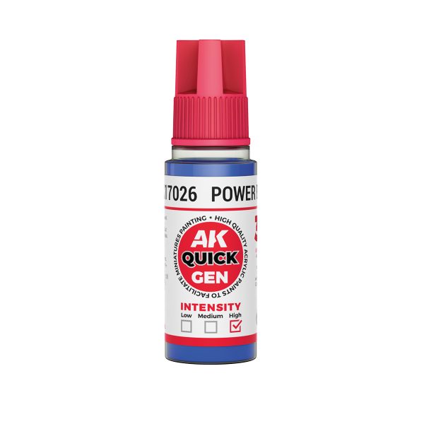AK Interactive Quick Gen AK17026 POWER BLUE acrylic paint bottle
