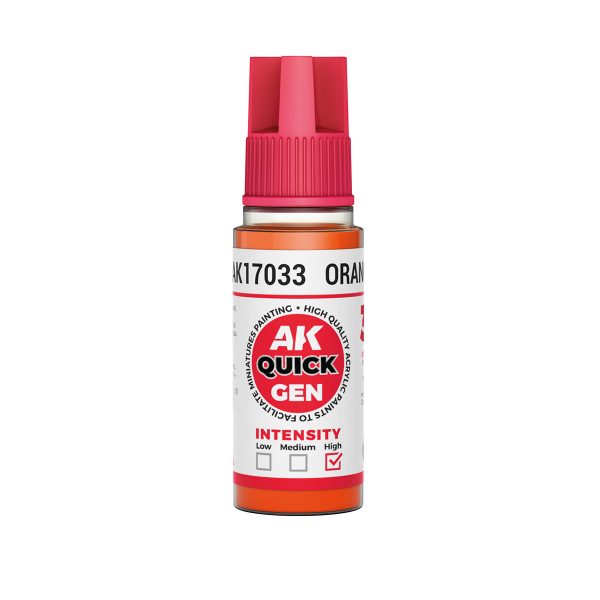 AK Interactive Quick Gen AK17033 ORANGE acrylic paint bottle