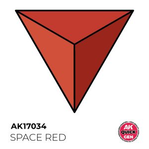 AK Interactive Quick Gen AK17034 SPACE RED acrylic paint bottle