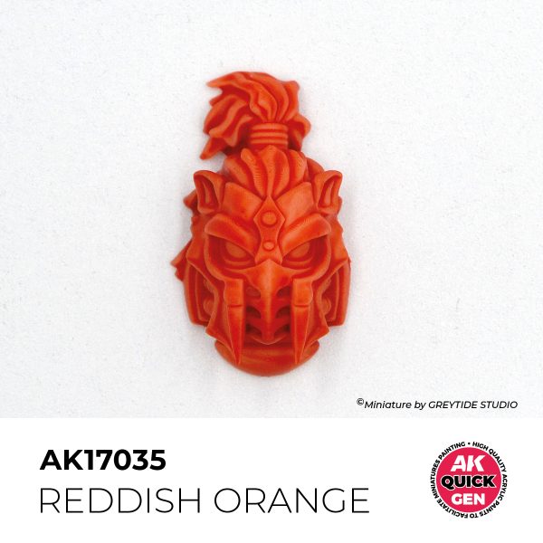 AK Interactive Quick Gen AK17035 REDDISH ORANGE acrylic paint bottle