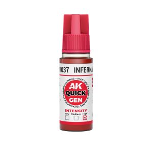 AK Interactive Quick Gen AK17037 INFERNAL RED acrylic paint bottle