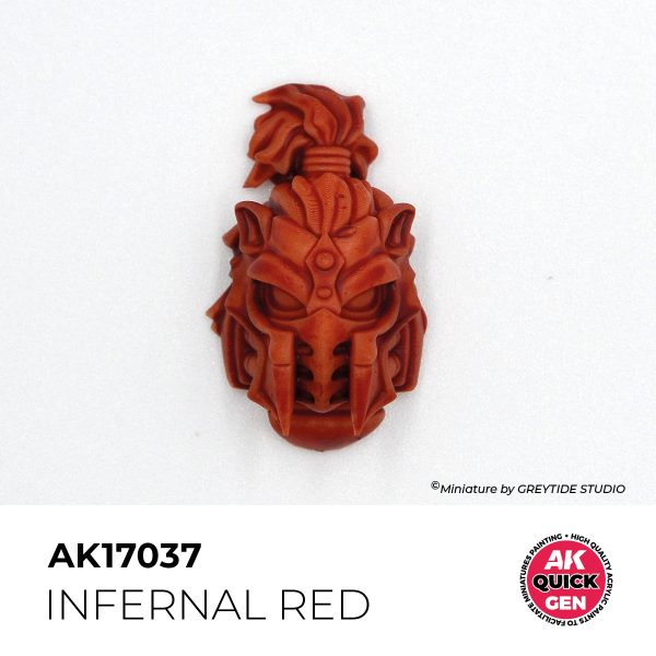 AK Interactive Quick Gen AK17037 INFERNAL RED acrylic paint bottle