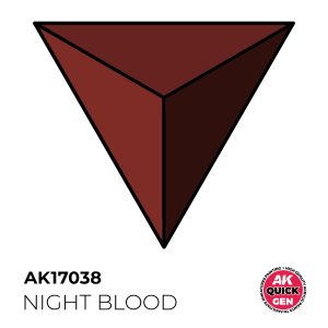 AK Interactive Quick Gen AK17038 NIGHT BLOOD acrylic paint bottle