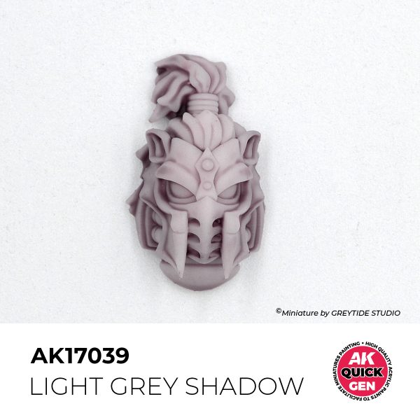 AK Interactive Quick Gen AK17039 LIGHT GREY SHADOW acrylic paint bottle