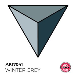 AK Interactive Quick Gen AK17041 WINTER GREY acrylic paint bottle