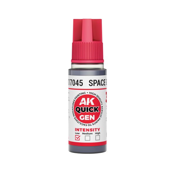 AK Interactive Quick Gen AK17045 SPACE GREY acrylic paint bottle