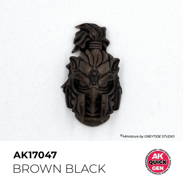 AK Interactive Quick Gen AK17047 BROWN BLACK acrylic paint bottle