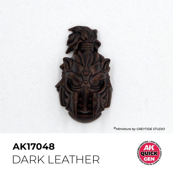 AK Interactive Quick Gen AK17048 DARK LEATHER acrylic paint bottle