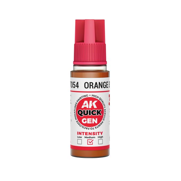 AK Interactive Quick Gen AK17054 ORANGE BROWN acrylic paint bottle