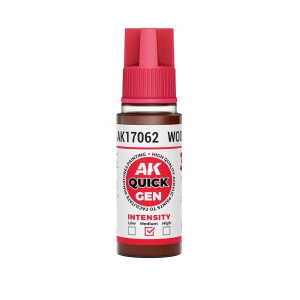 AK Interactive Quick Gen AK17062 WOOD acrylic paint bottle