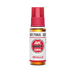 AK Interactive Quick Gen AK17065 GOLD acrylic paint bottle