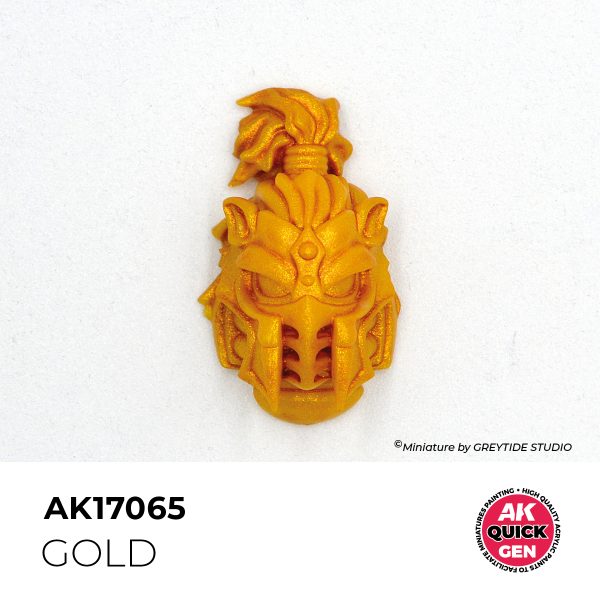 AK Interactive Quick Gen AK17065 GOLD acrylic paint bottle