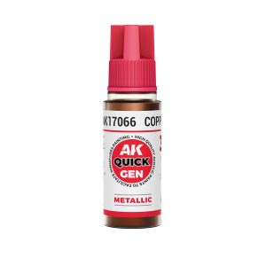 AK Interactive Quick Gen AK17066 COPPER acrylic paint bottle