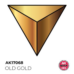 AK Interactive Quick Gen AK17068 OLD GOLD acrylic paint bottle