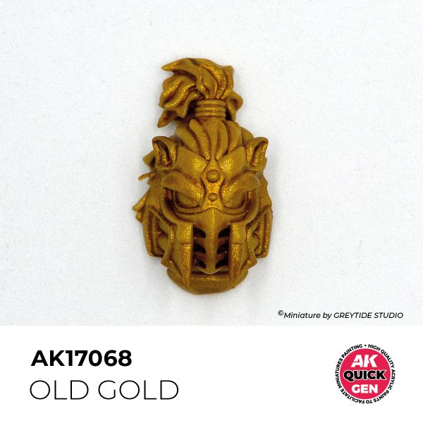 AK Interactive Quick Gen AK17068 OLD GOLD acrylic paint bottle