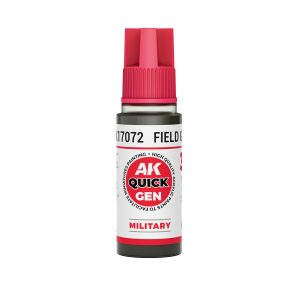 AK Interactive Quick Gen AK17072 FIELD GREY acrylic paint bottle